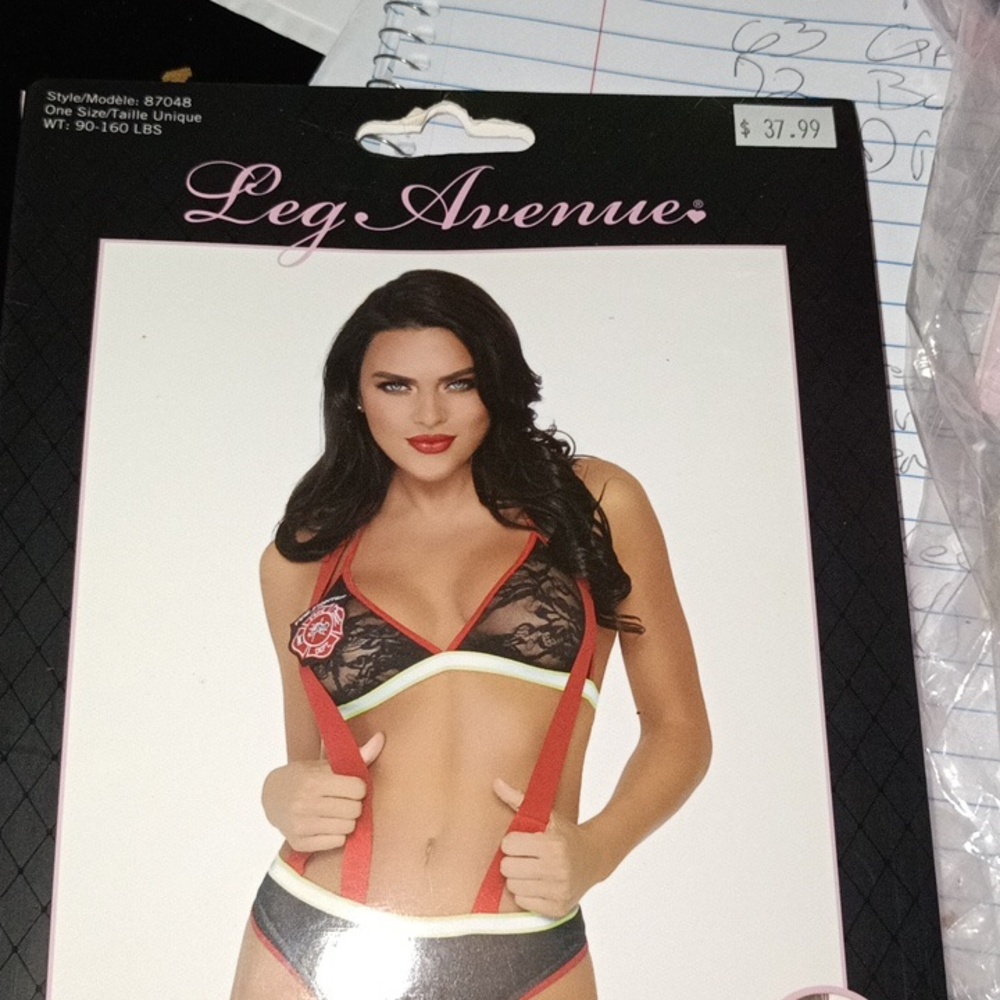 Two piece flirty firefighter . - Picture 4 of 4